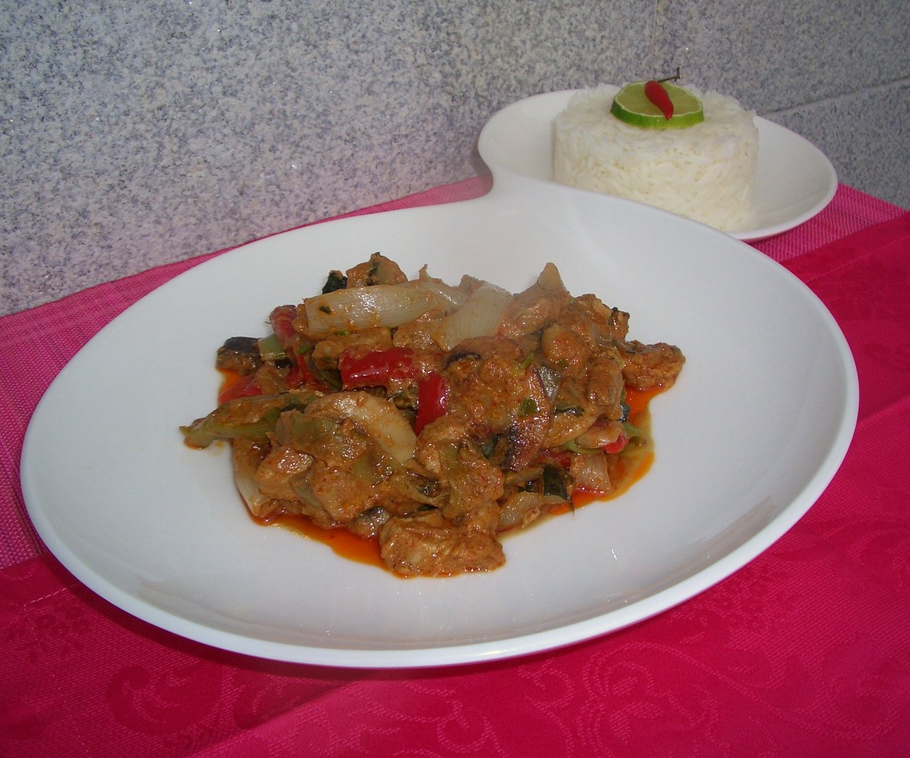 Curry rojo de solomillo de cerdo – Pork sirloin red&nbsp;curry