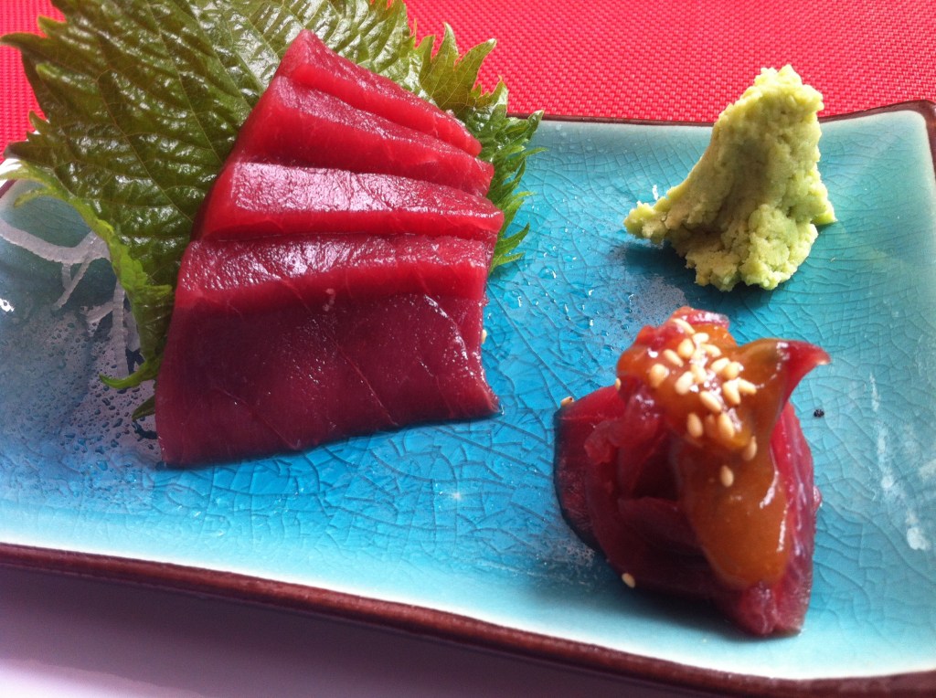 Sashimi de atún
