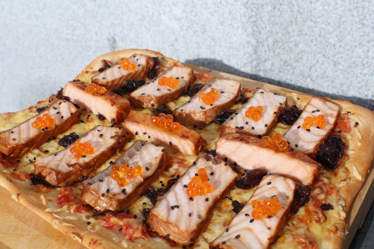 Masa de Pizza con Salmón – Pizza Dough with&nbsp;Salmon