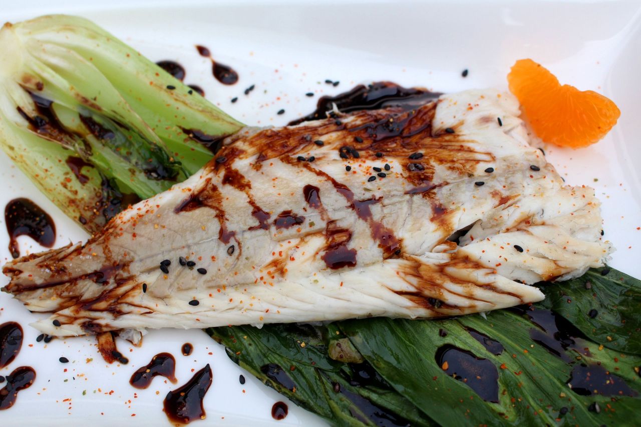 Lubina Cítrica con Pak&nbsp;Choi