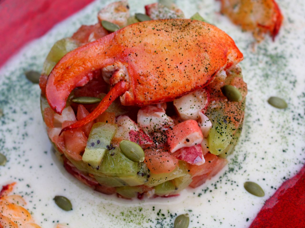 Tartar de Bogavante con Ajoblanco de&nbsp;Chufas