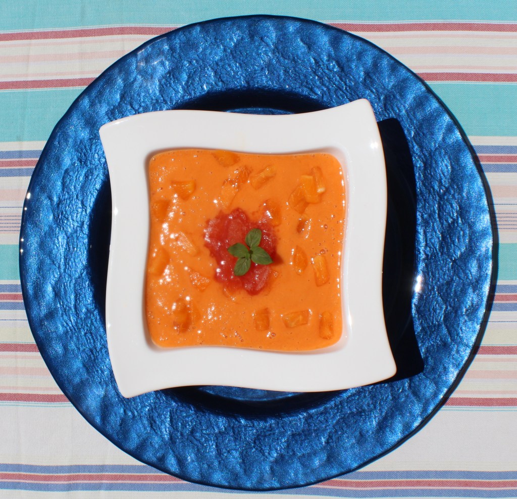 gazpacho de albaricoque