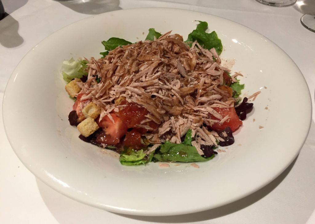 Ensalada de mousse de foie