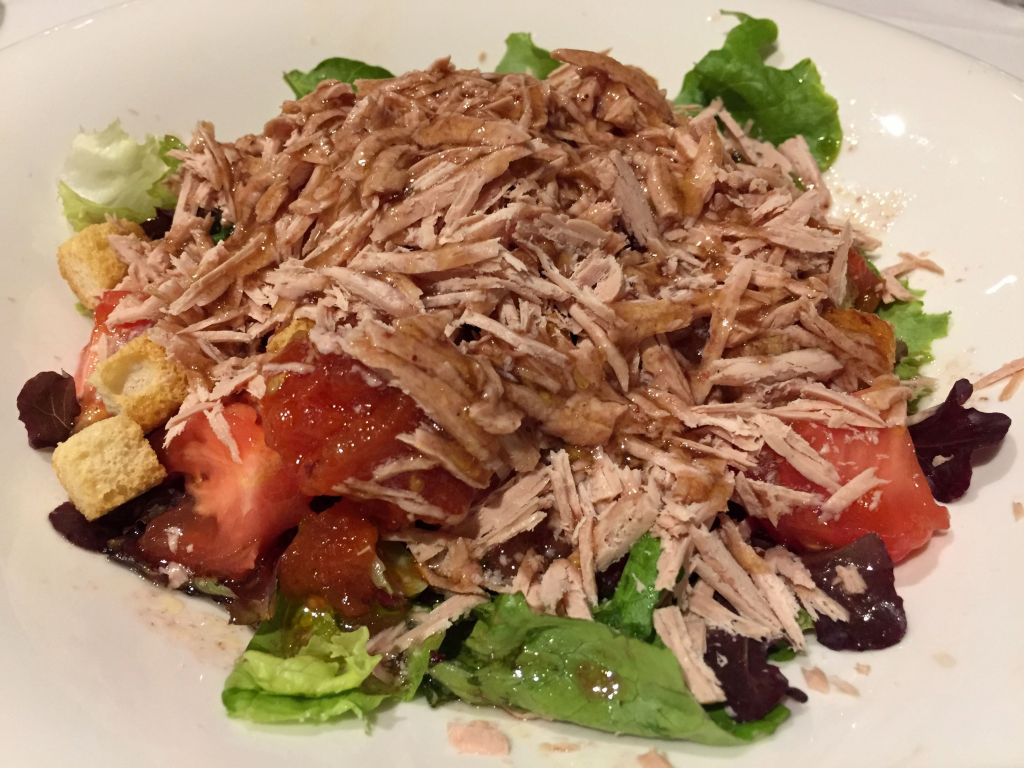 Ensalada de mousse de foie