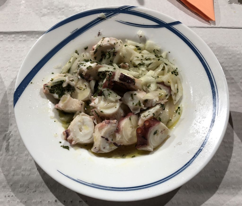 pulpo a la vinagreta
