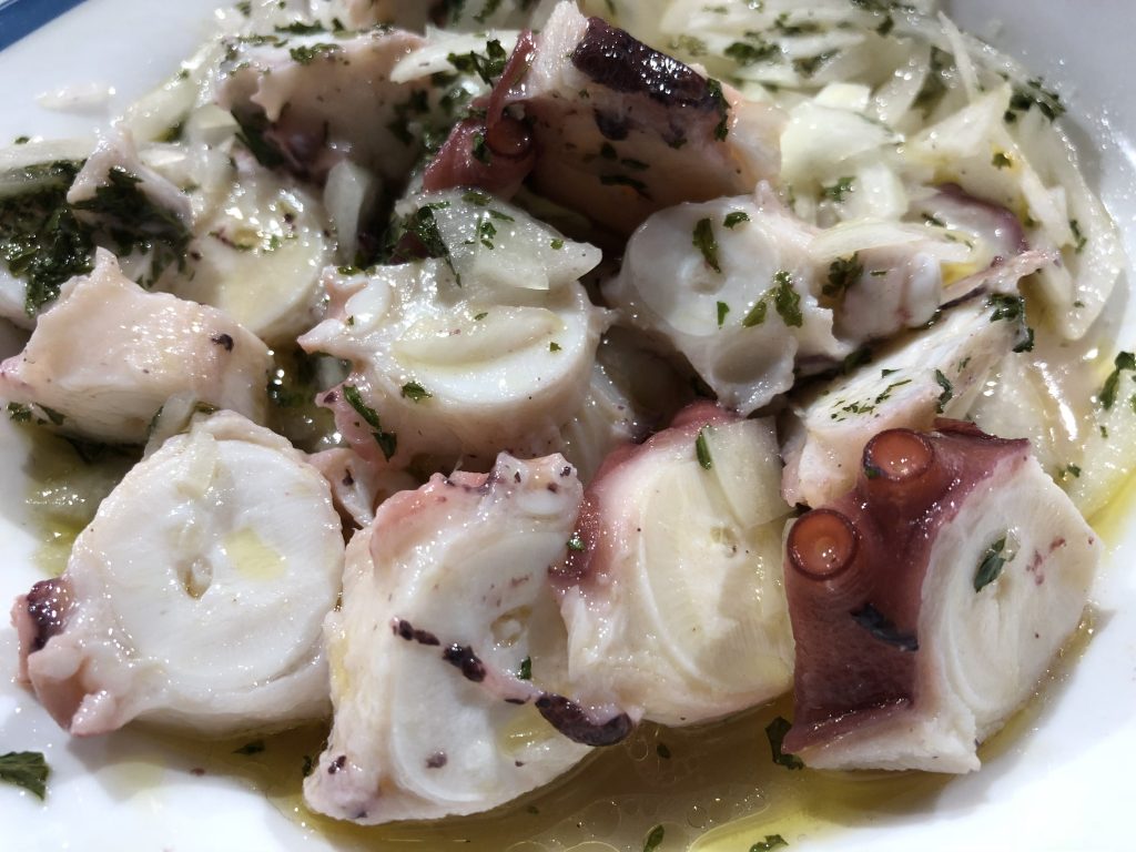 pulpo a la vinagreta