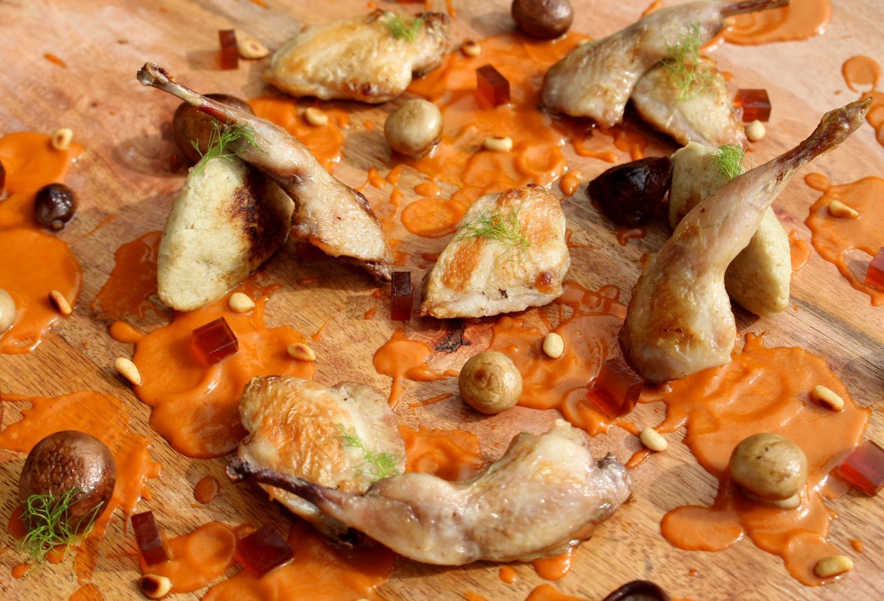 Codornices al Vermut