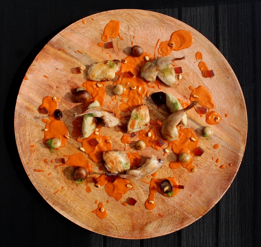 Codornices al vermut