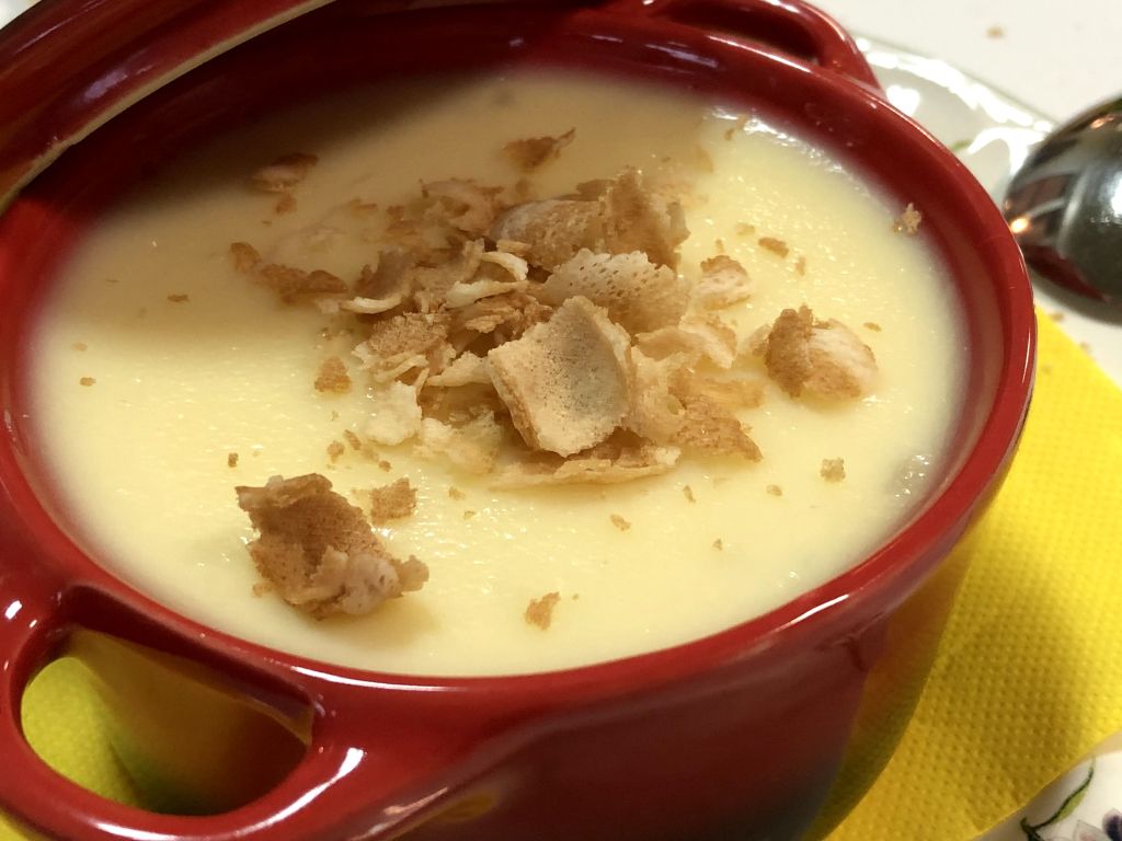 arroz con leche y chocolate blanco