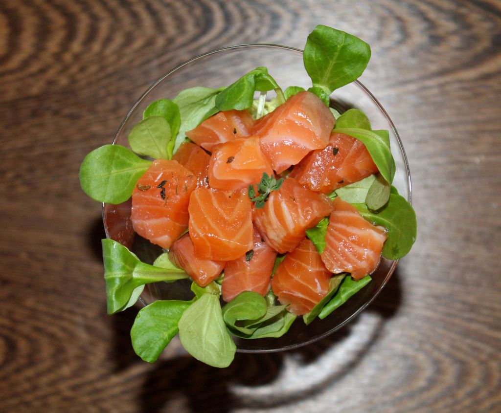 salmón curado