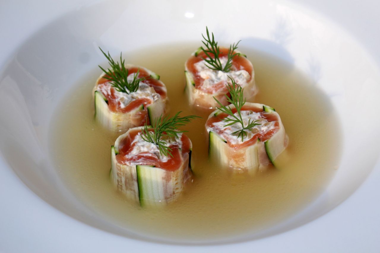 Rollitos de Calabacin y&nbsp;Salmón