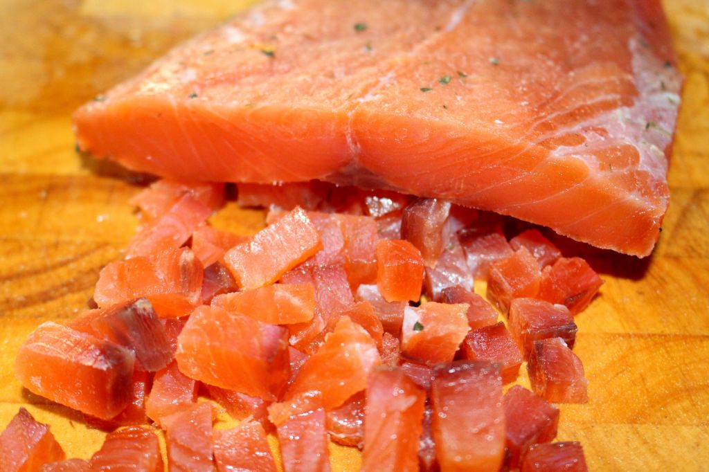 salmón curado 15 días