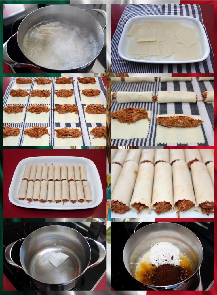 Canelones de Cochinita Pibil