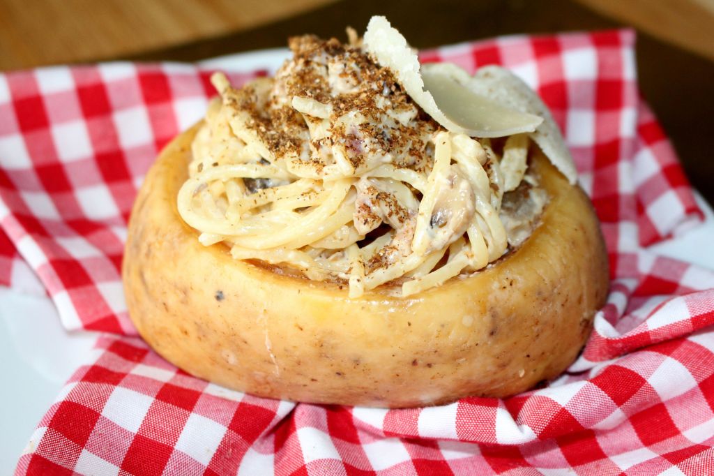 Pría a la carbonara