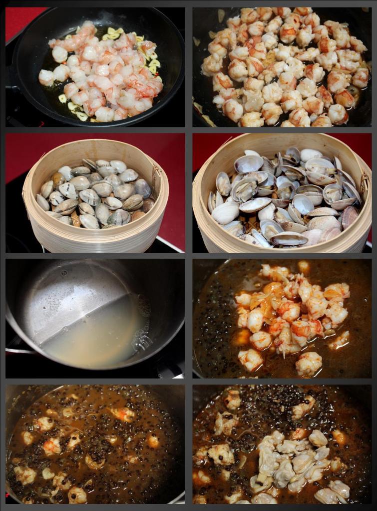 Lentejas Beluga con Marisco