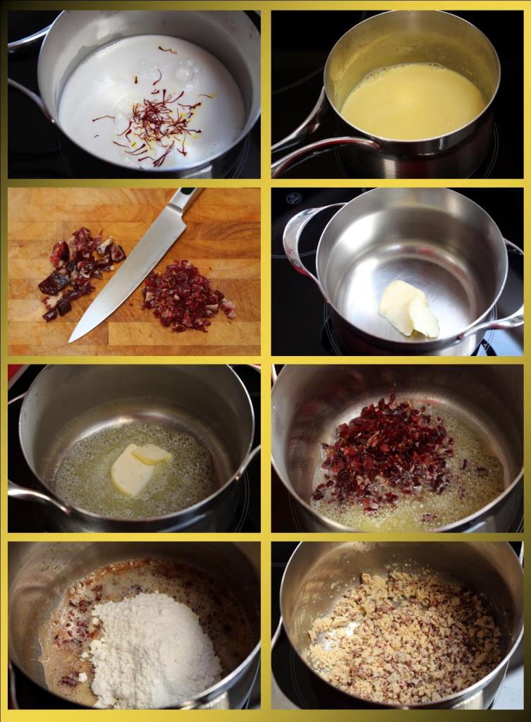 Croquetas de jamón ibérico y azafrán