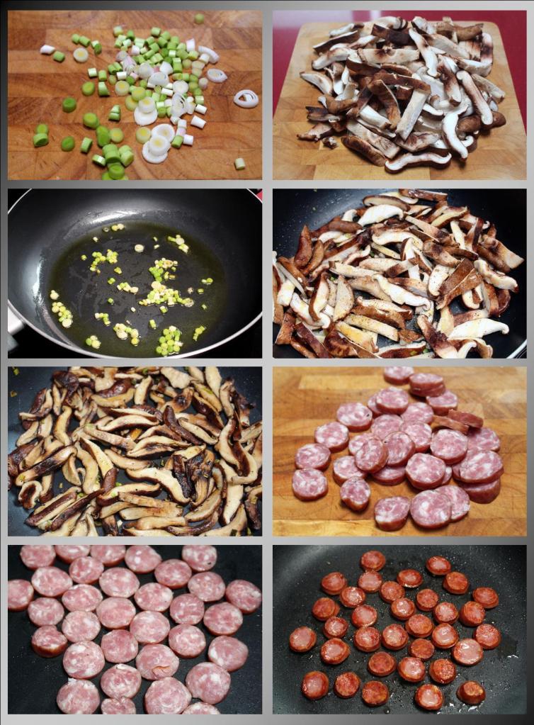 Longaniza de Avilés con setas