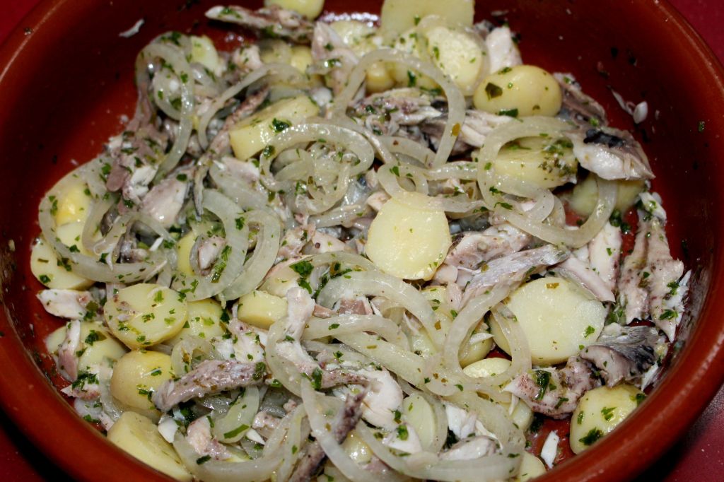 Ensalada de xarda a la gremolata