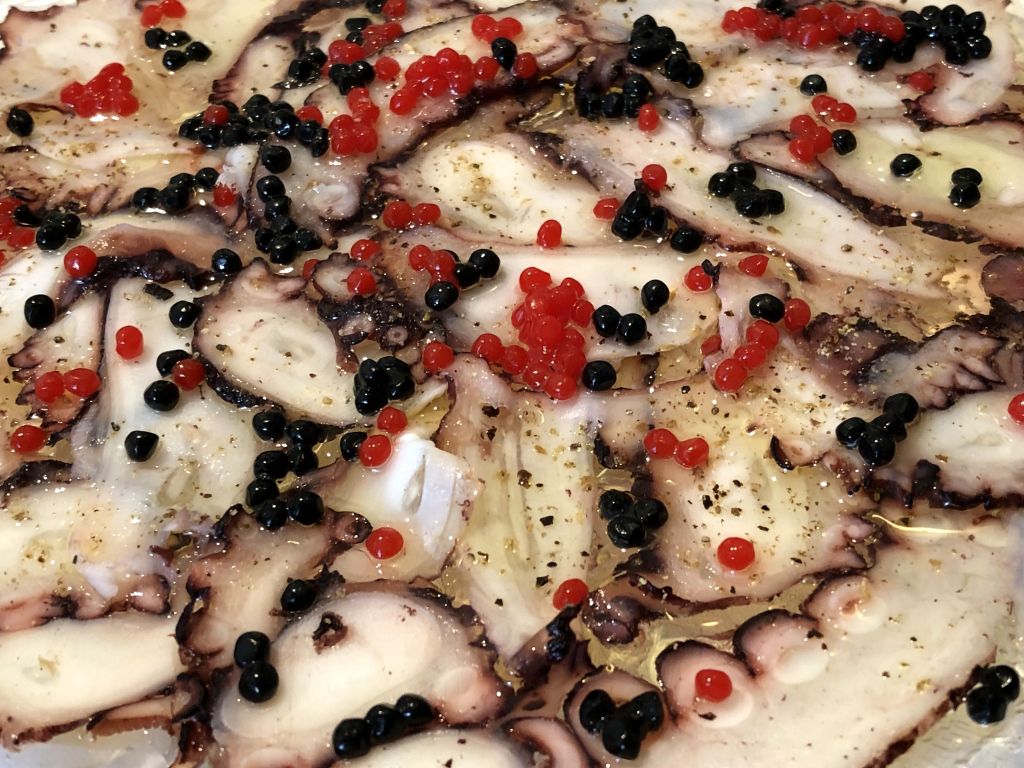 Carpaccio de pulpo