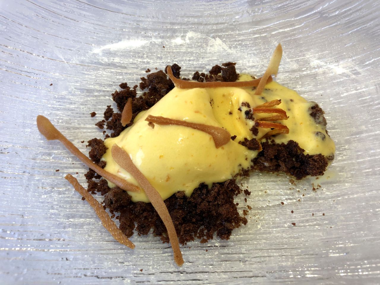chocolate y naranja