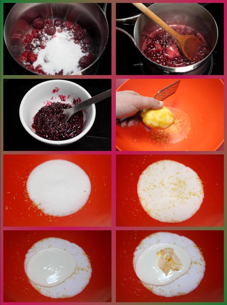 Magdalenas de frambuesa