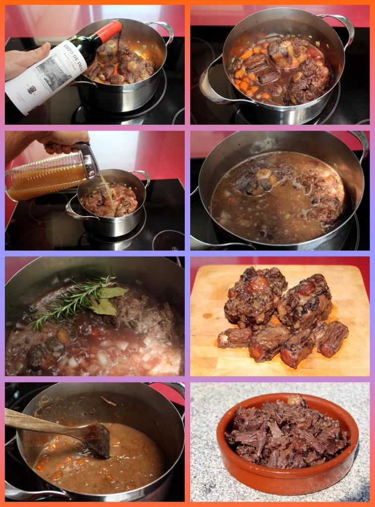 Canelones de rabo de toro