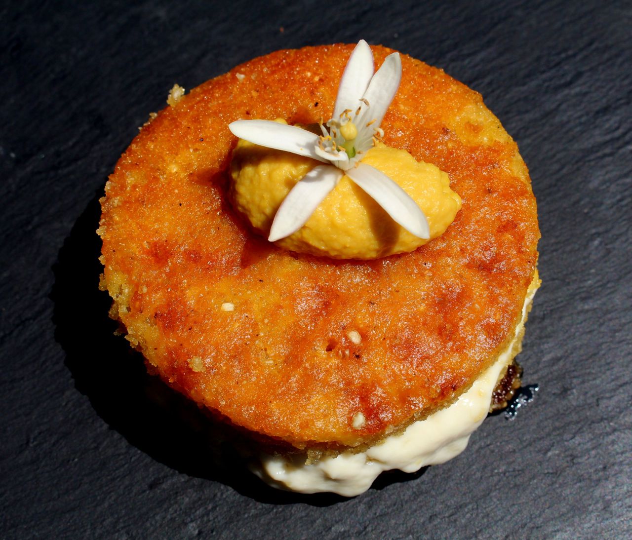 Tarta de choclo al pisco sour