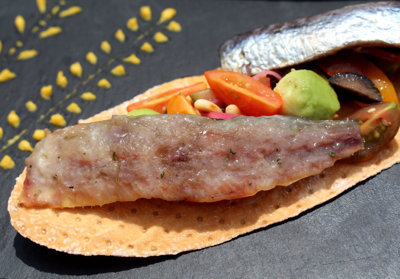 Tosta de sardinas
