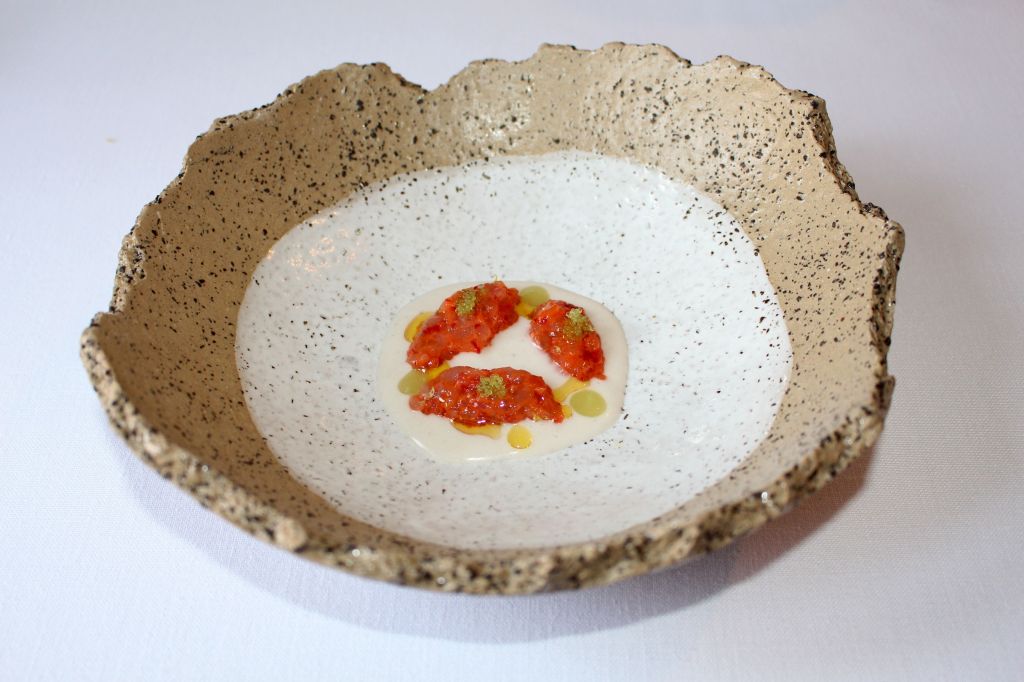 Escabeche de perdiz y carabineros