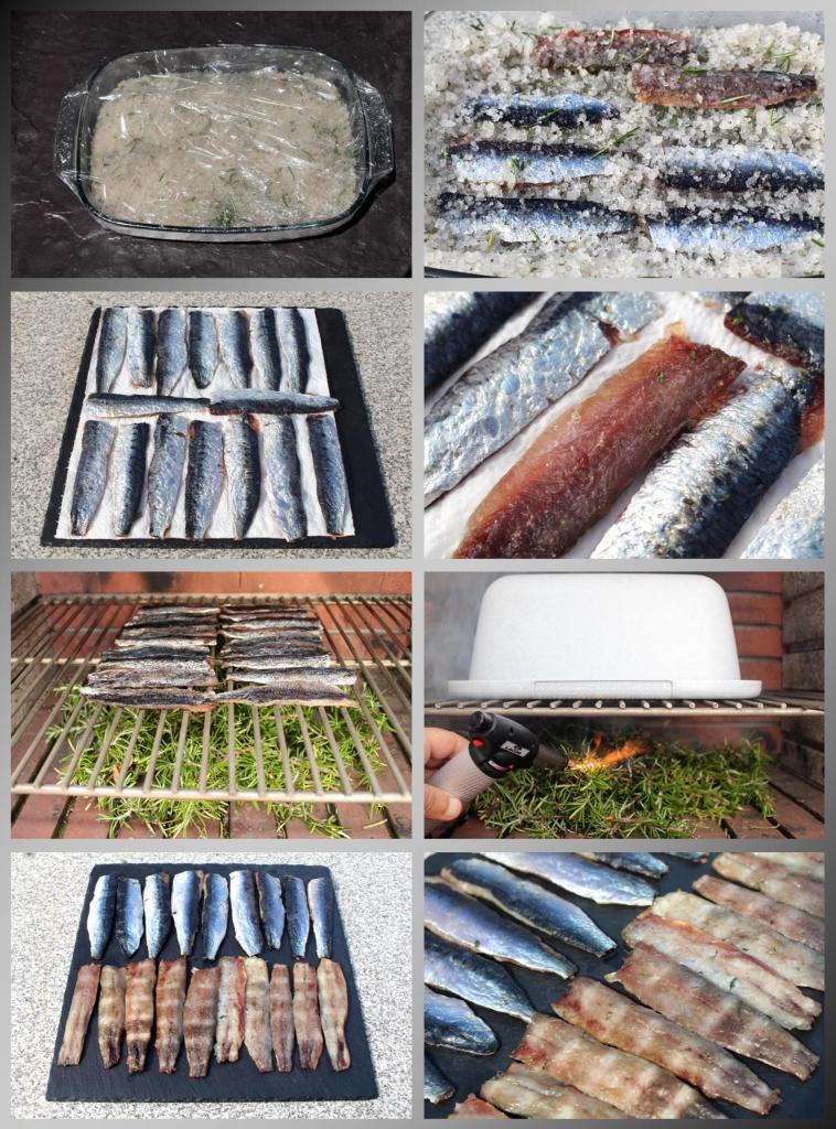 Sardinas curadas y ahumadas en conserva