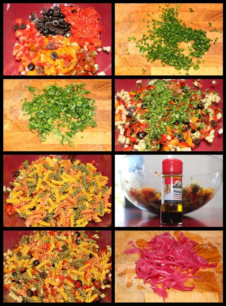 Ensalada Shopska con Pasta y Boquerones