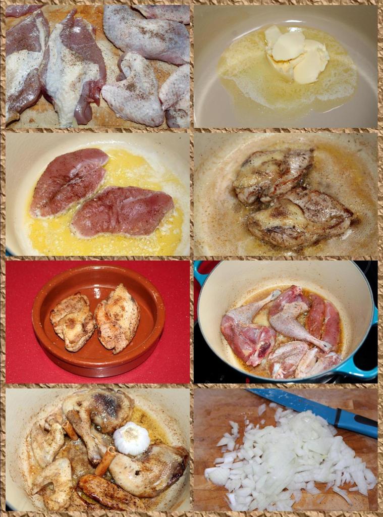 Faisán con Frutos Secos