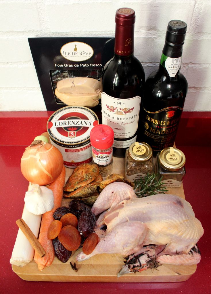 Faisán con Frutos Secos