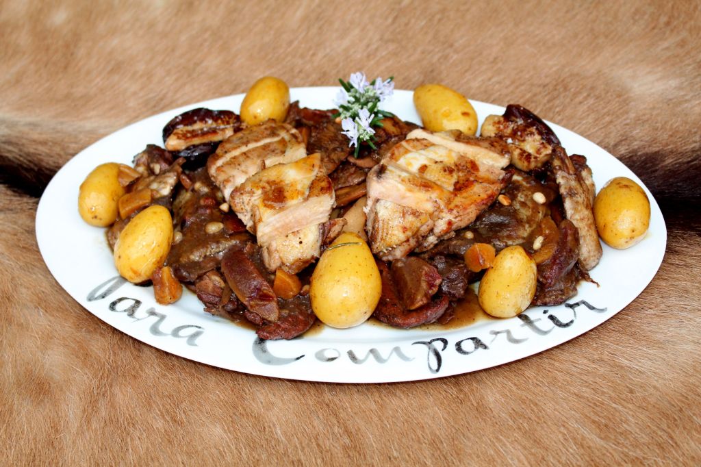 Faisán con Frutos Secos