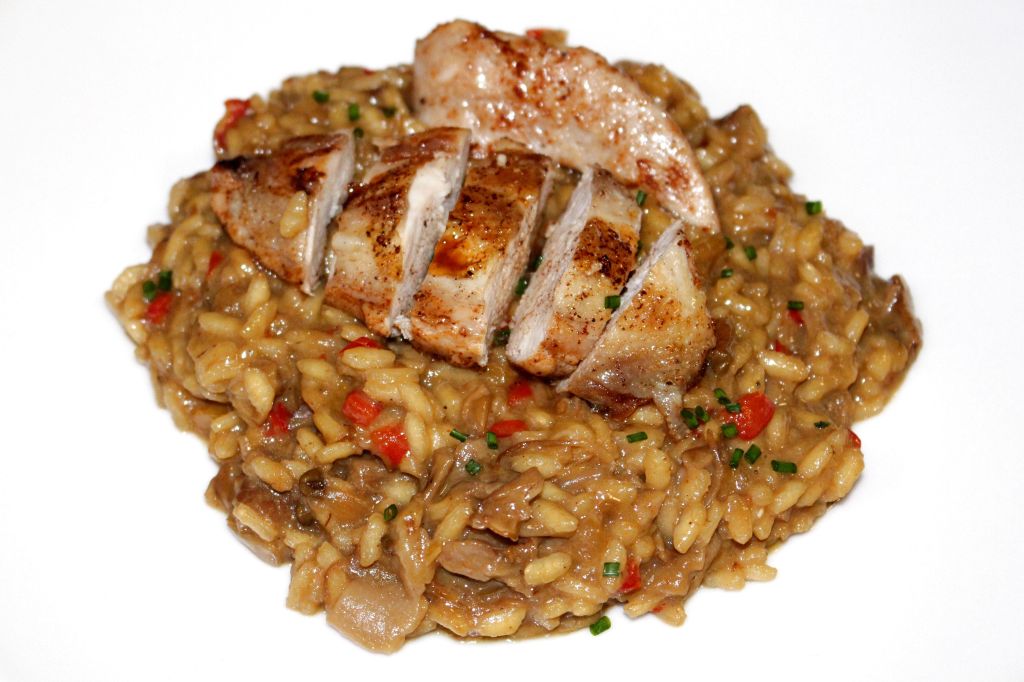 Risotto con Perdiz y Boletus