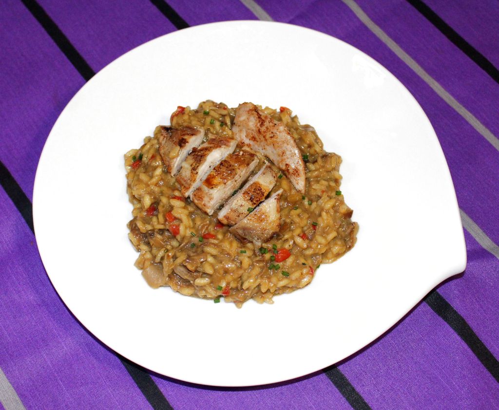 Risotto con Perdiz y Boletus