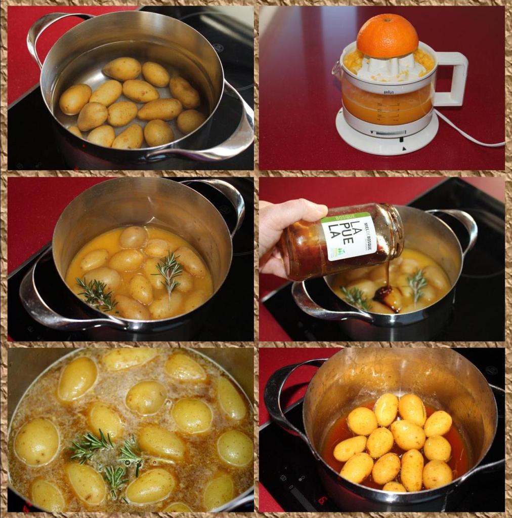 Patatas a la miel y romero