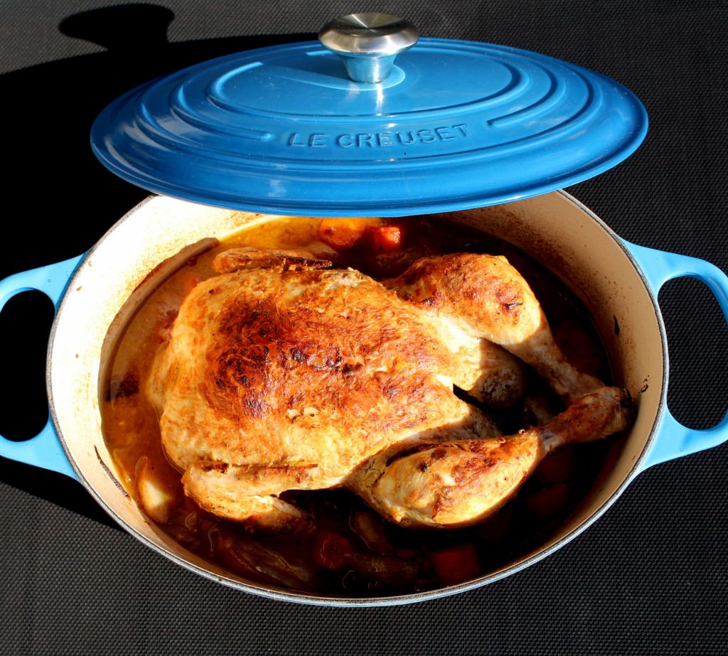 Pollo en Cocotte con Frutos Rojos
