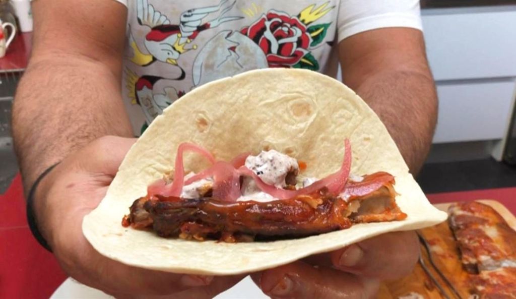 Tacos de Costillas Laqueadas con Albaricoque