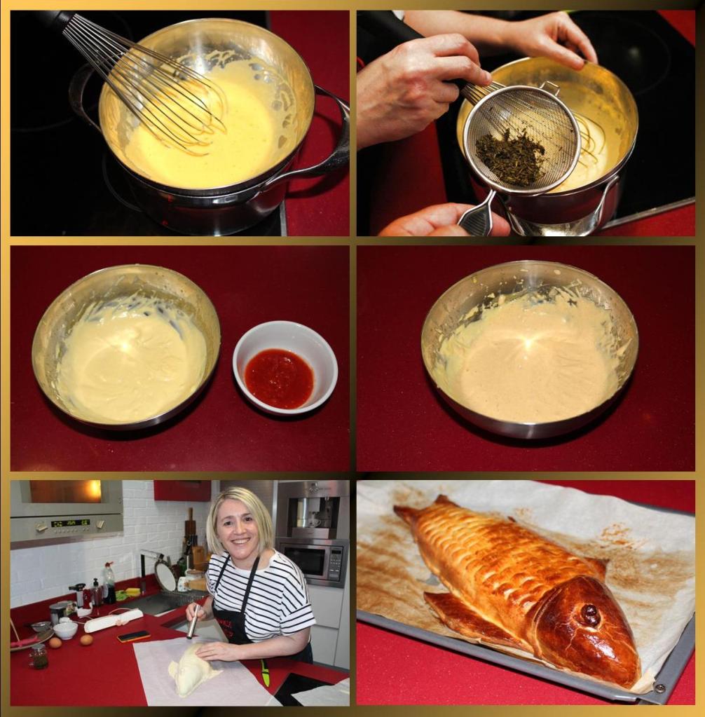 Lubina en Costra con Salsa Chorón