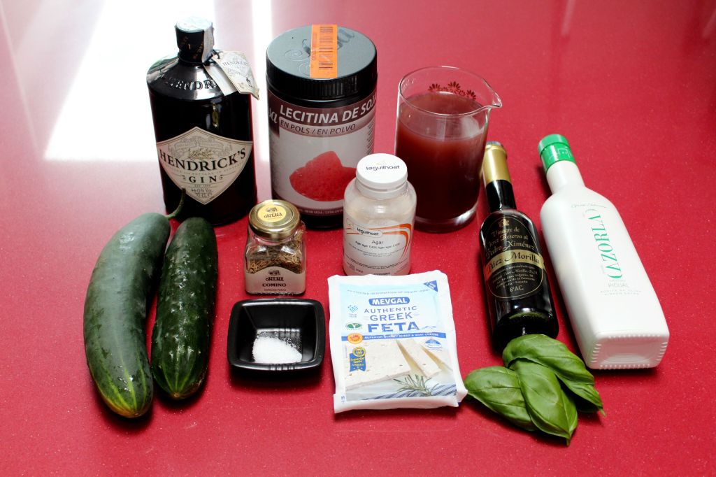 Gazpacho de Pepino y Rosas