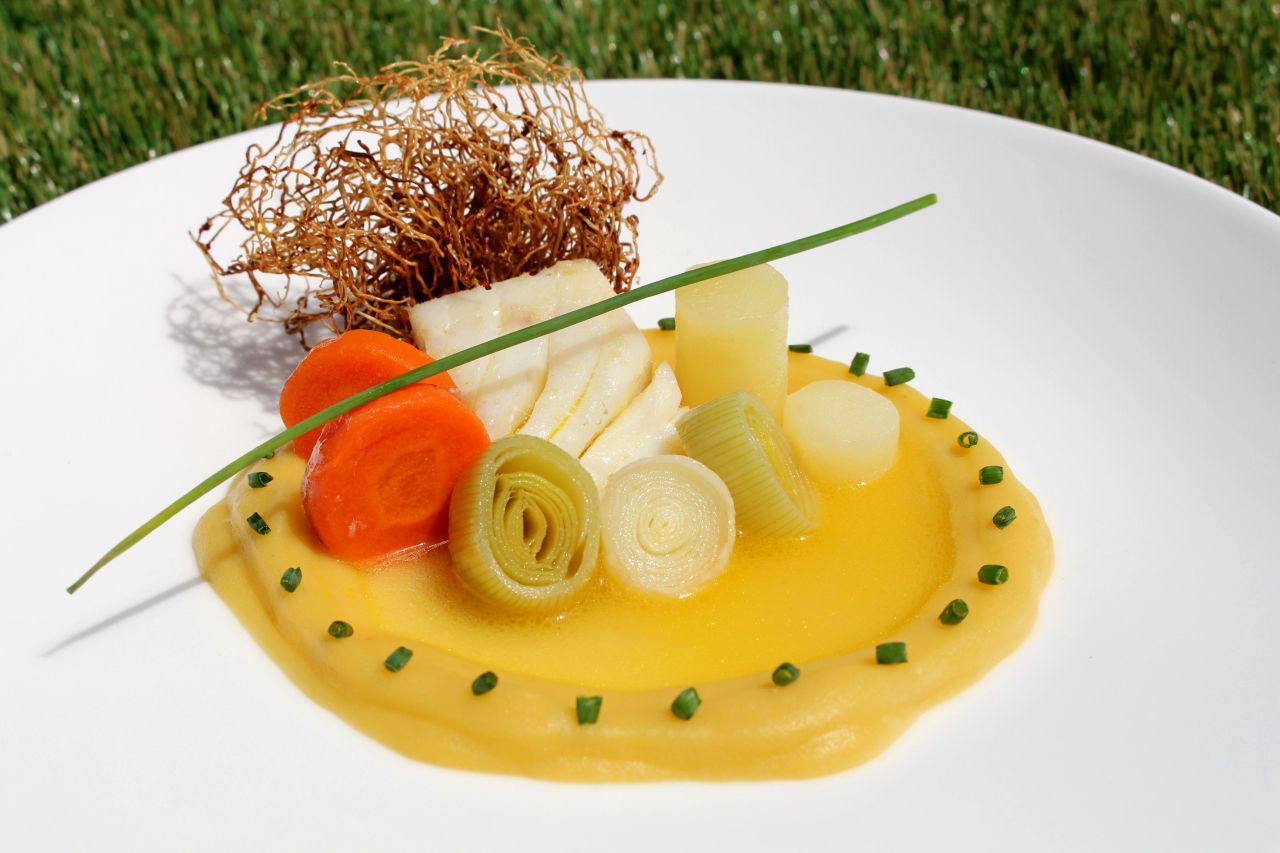 Porrusalda con Bacalao