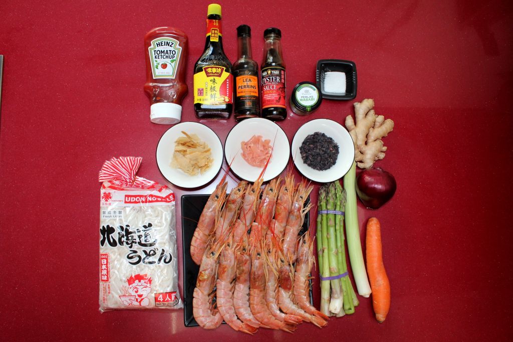 Yakiudon de Gambones y Trigueros