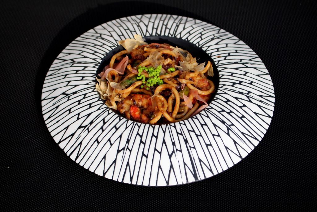 Yakiudon de Gambones y Trigueros