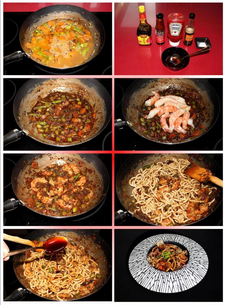 Yakiudon de Gambones y Trigueros