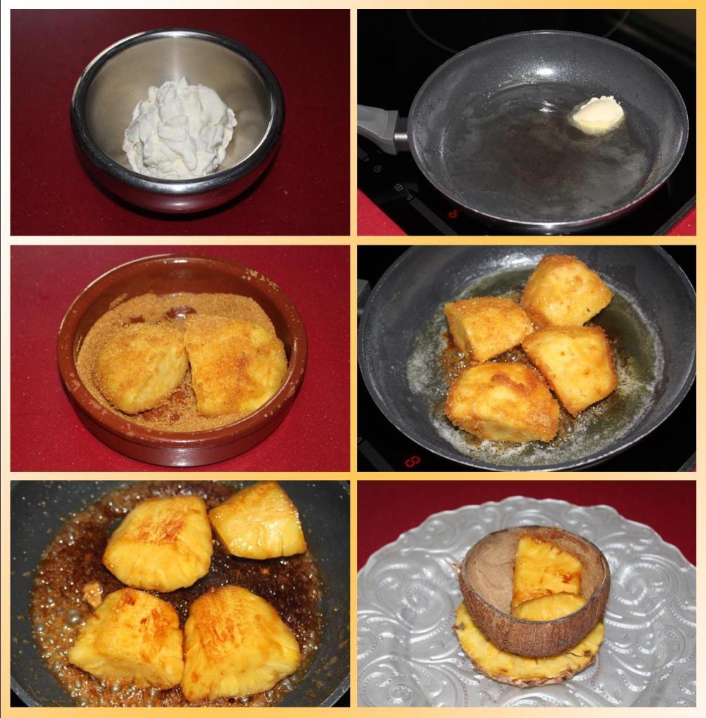 Piña Colada y Flambeada