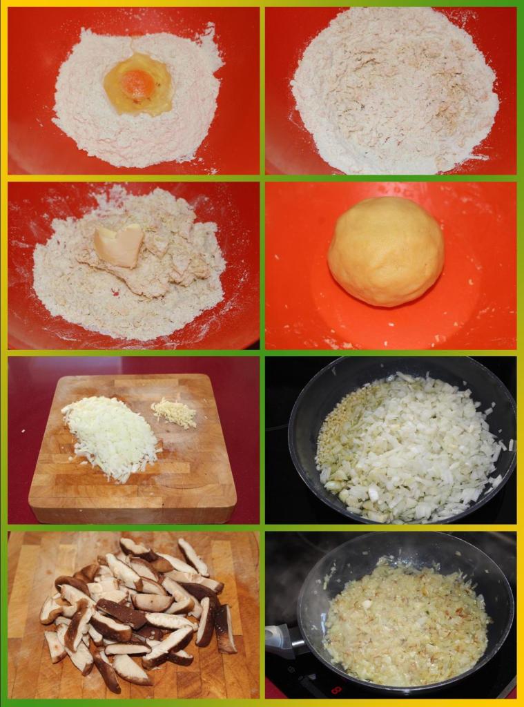 Quiche de Pollo al Pesto con Setas