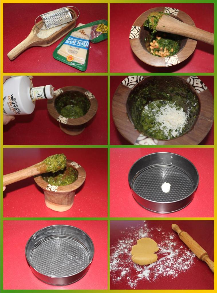 Quiche de Pollo al Pesto con Setas