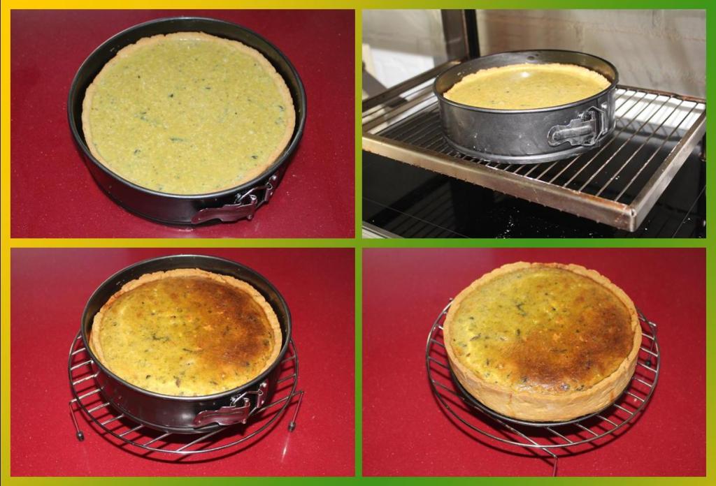 Quiche de Pollo al Pesto con Setas