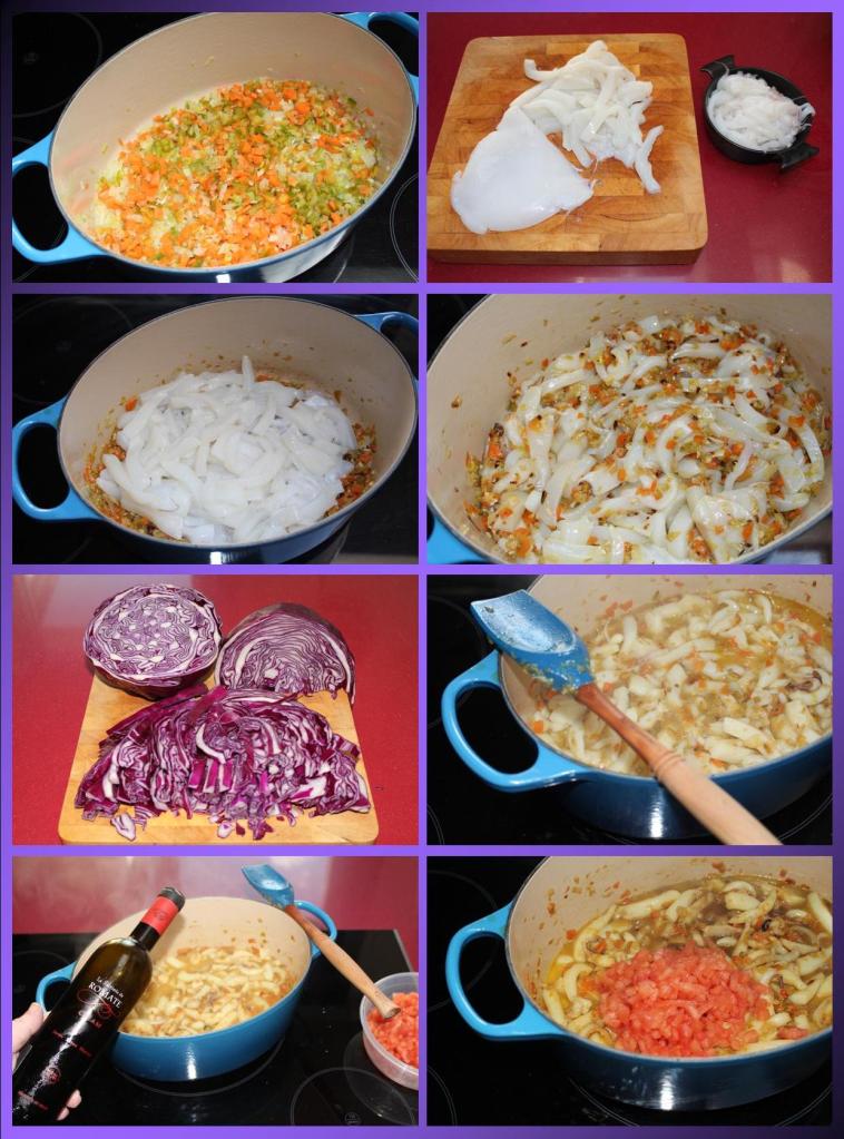 Guiso de Sepia y Lombarda